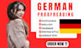 proofread your german book and ebook