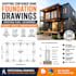 design shipping container home foundation drawings structural plans