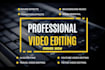 professionally edit your video, add title and effects