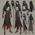 draw anime character sheet for you