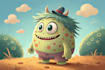 draw cartoon character monster