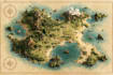make a fantasy map illustration for map