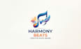 design a creative musical note logo for your music brand