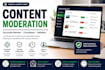 do content moderation and trust and safety review