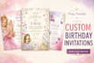 design custom birthday invitation for kids and adults parties