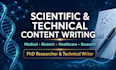 write expert scientific, medical and technical content