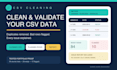 clean, deduplicate and validate your CSV data