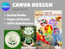 dsign canva social media posts, flyers and posters
