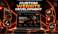 do custom website development and design