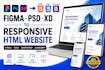 responsive HTML CSS bootstrap with clean and modern code