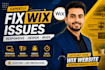 fix wix website bugs , responsiveness issues or wix velo errors