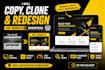 do copy clone wordpress wesite and landing page