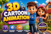 create ai 3d animation videos
