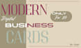design modern digital business card in canva