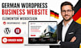 design german wordpresss business website elementor webdesign brizy woocommerce