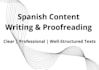 write, edit and proofread your spanish content