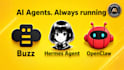 install openclaw setup, buzz, hermes agent and ai agent setup