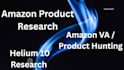 do amazon product research using helium10