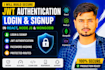build jwt authentication login signup in react node mongodb
