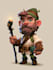 draw 2d game character illustration