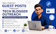 publish guest posts through tech blogger outreach