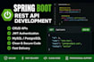 develop spring boot rest apis and backend applications