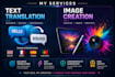 translation text and image creation
