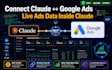 set up google ads mcp integration with claude ai analyze live data analysis
