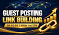 do SEO guest posting and white hat link building