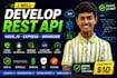 develop rest API using nodejs express and mongodb