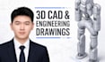 create 3d cad models and manufacturing drawings