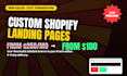 design a high converting shopify landing page