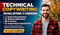 write technical copywriting for saas, software, IT and engineering