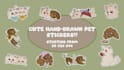 design cute pet stickers