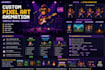 create custom pixel art animation in retro 8 bit style