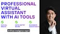 be your virtual assistant with ai