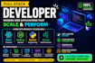develop react node js python django full stack website