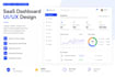 design a modern saas dashboard UI in figma