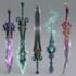 high quality weapon concept art for gaming and more