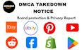 remove copyright, infringing, leaked content under dmca takedown