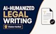 manually humanize your ai generated legal writing