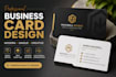 design professional visiting card and letterhead