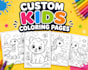 create custom kids coloring pages