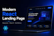 build a modern responsive react landing page