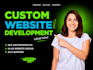 custom website development, website design as a front end developer