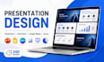 presentation design, pitch deck, powerpoint, google slides, canva expert