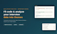 code and analyze your qualitative interview data