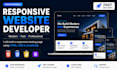 create a responsive html css javascript landingpage