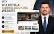 create wix hotel website wix airbnb booking and reservation website