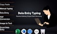 do data entry, web research, and data conversion